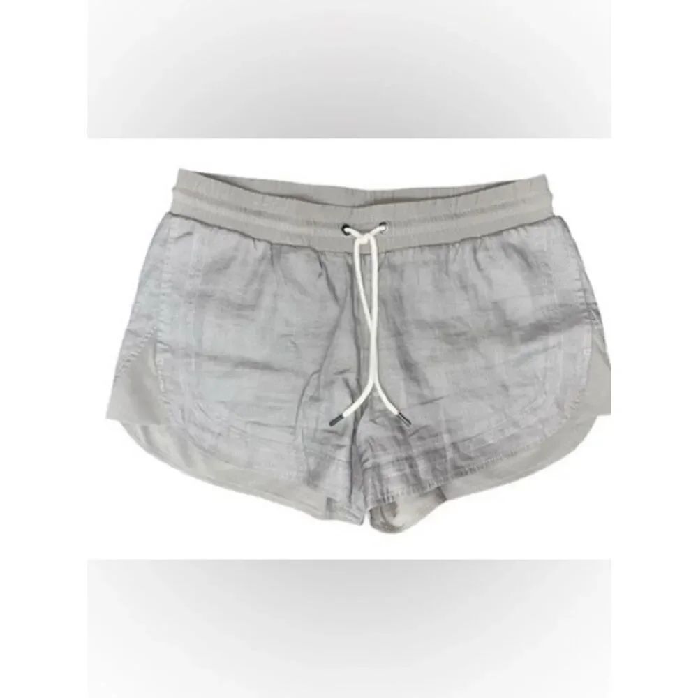 Athleta size 2 linen gray shorts